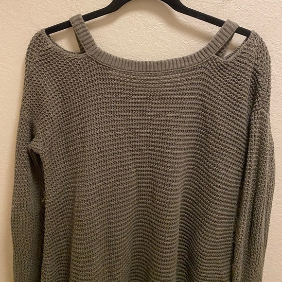 Free People Moonshiner Oversized Distressed Open Shoulder Sweater Size XS - Picture 12 of 14